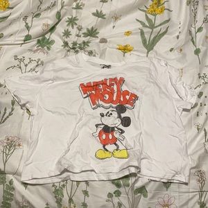 Disney cropped mickey mouse tee